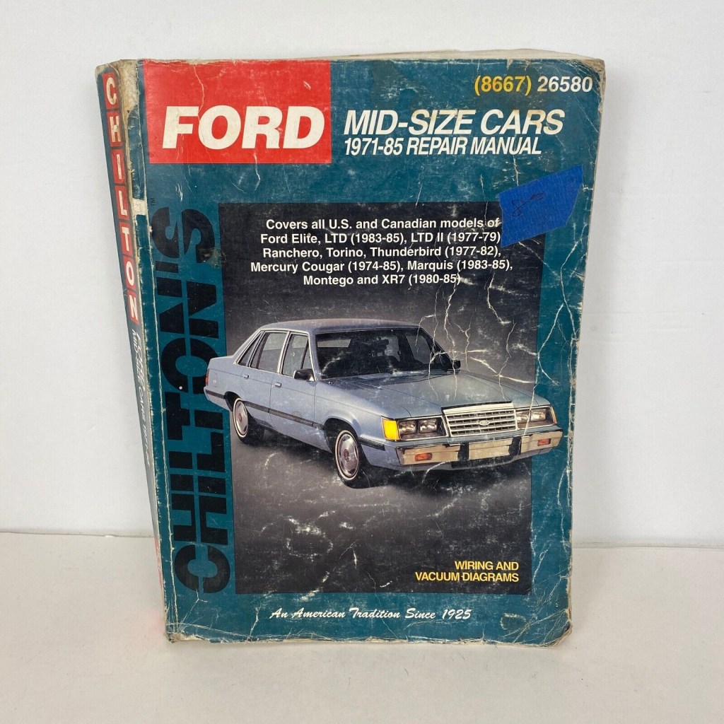 Picture of: Chilton’ FORD Mid Size Cars – Repair manual () -EUC