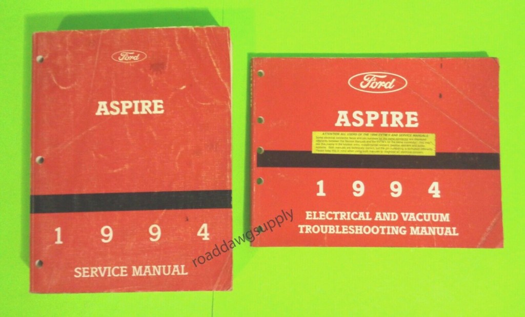 Picture of: Ford Aspire Service Shop Repair Manual & Electrical Wiring Diagrams Set
