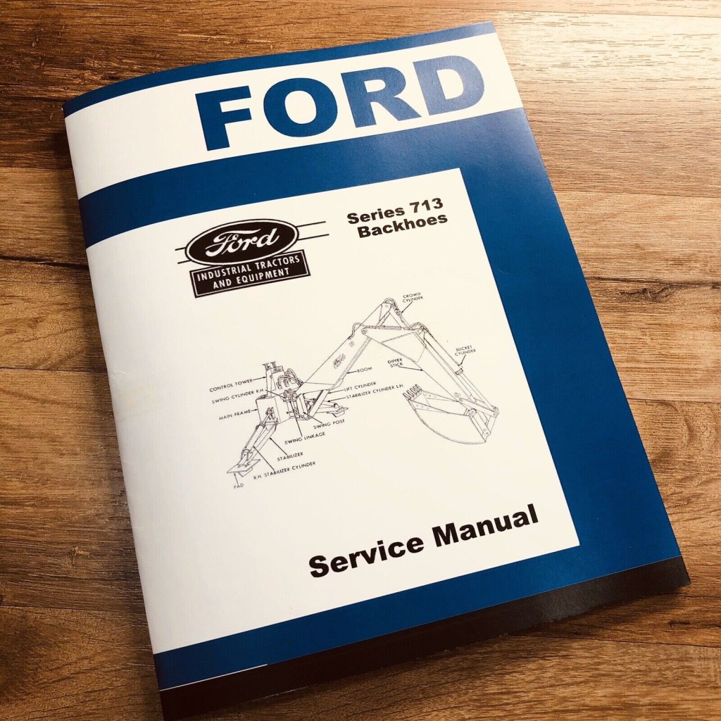 Picture of: Ford  Backhoe Service Manual Operators Repair Shop – Etsy