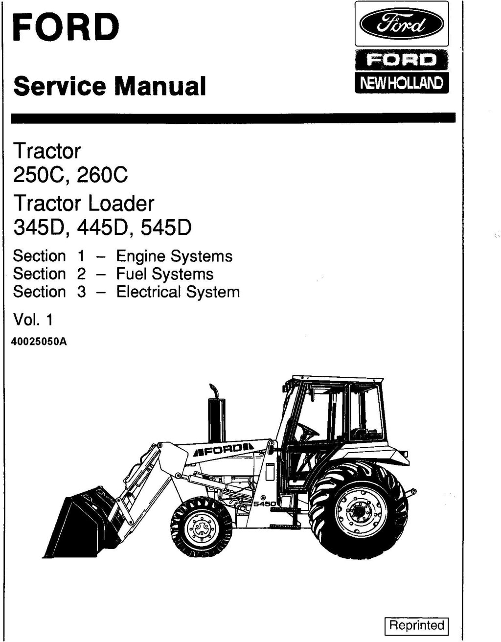Picture of: Ford C, C Tractor; D, D, D Loaders Complete Service