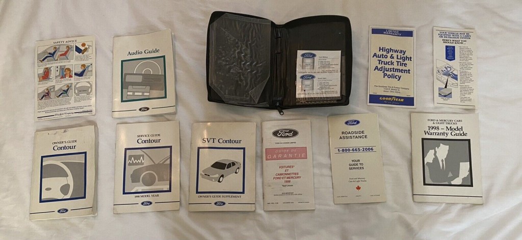 Picture of: – Ford Contour SVT Owners Manual Per-folio ￼Book OEM