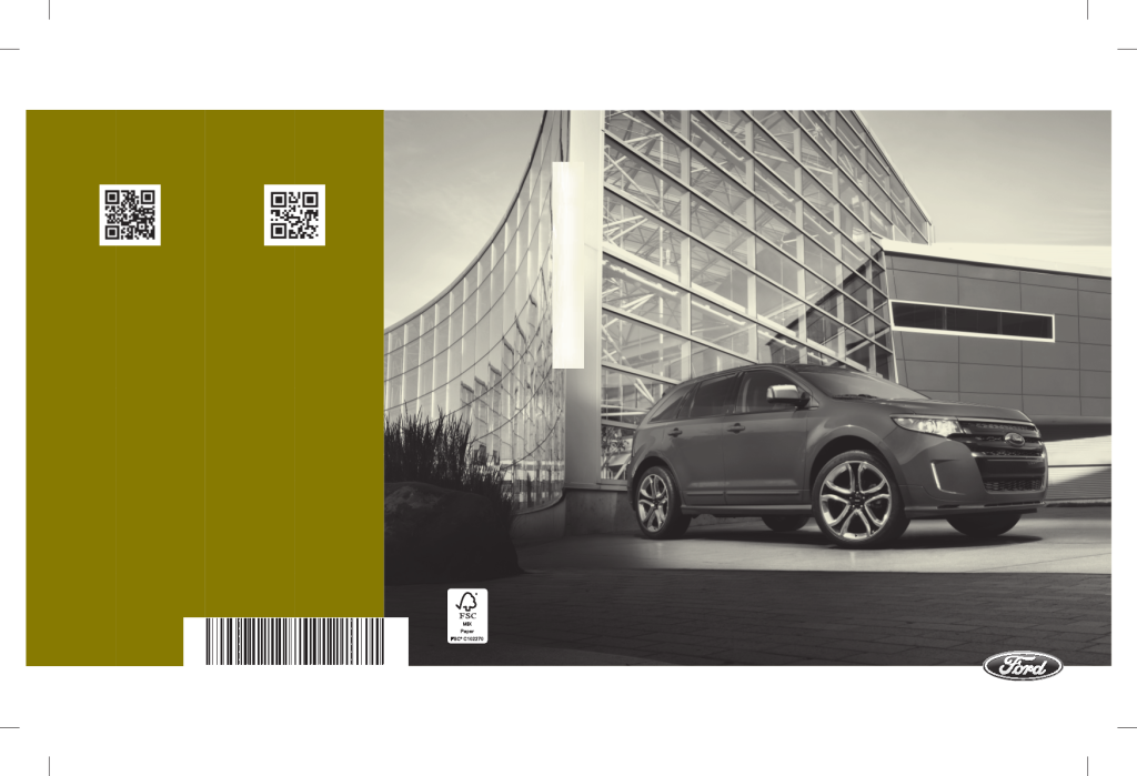 Picture of: Ford Edge () user manual (English –  pages)