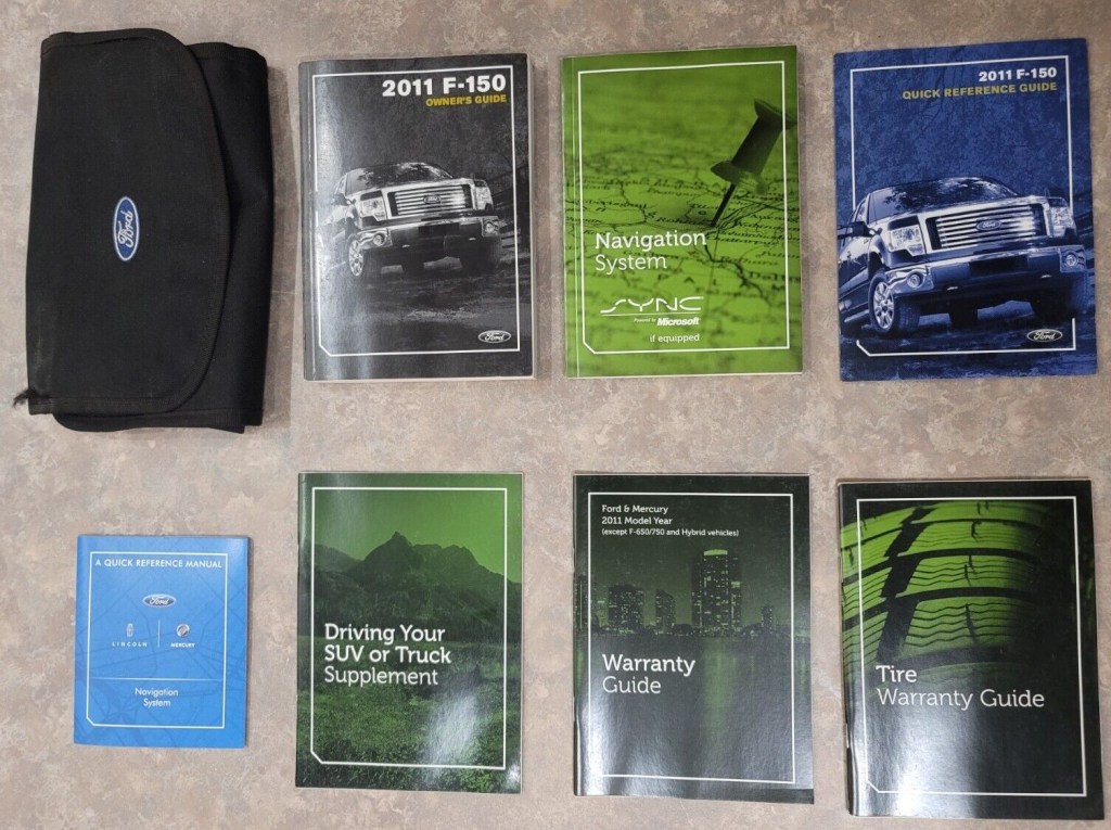 Picture of: FORD F NAVIGATION OWNERS MANUAL SET WITH CASE OEM
