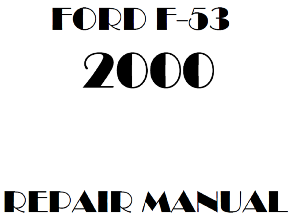 Picture of: Ford F- repair manual – OEM Factory Service Manual