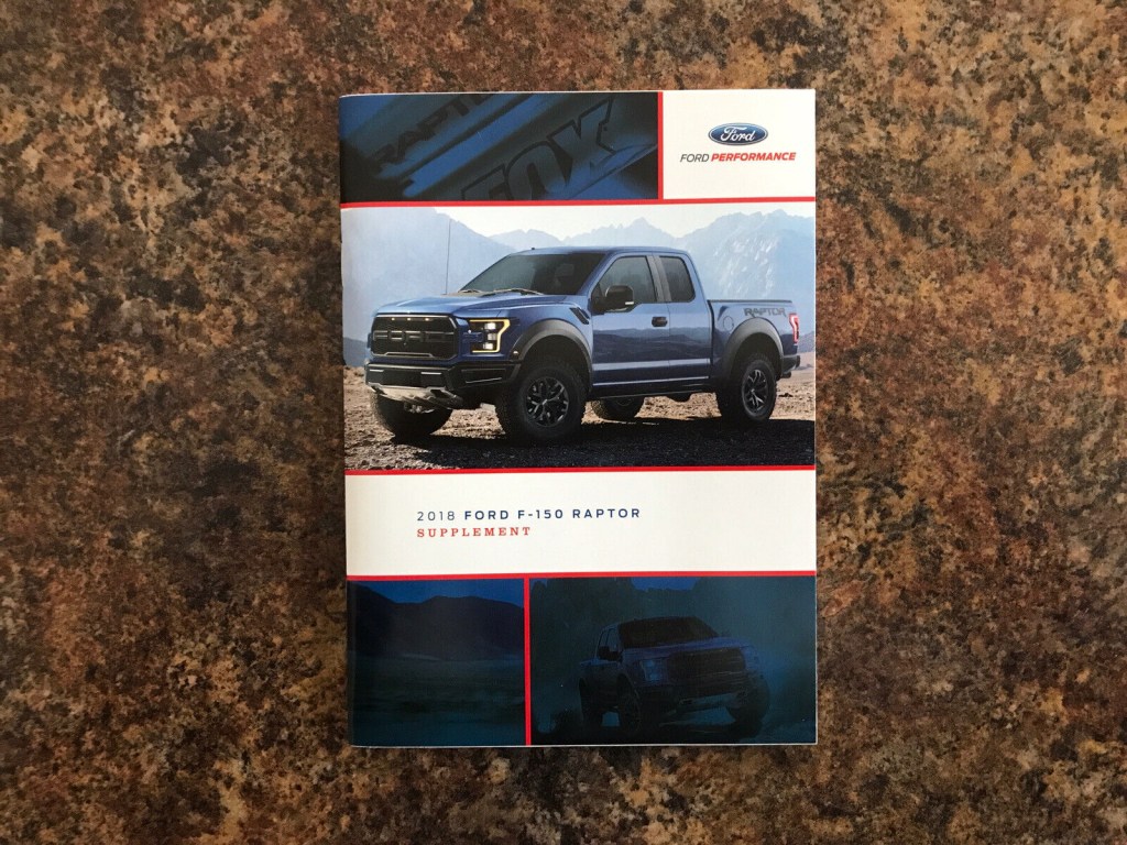 Picture of: Ford F SVT Raptor Supplement – Part Of Owners Manual  eBay