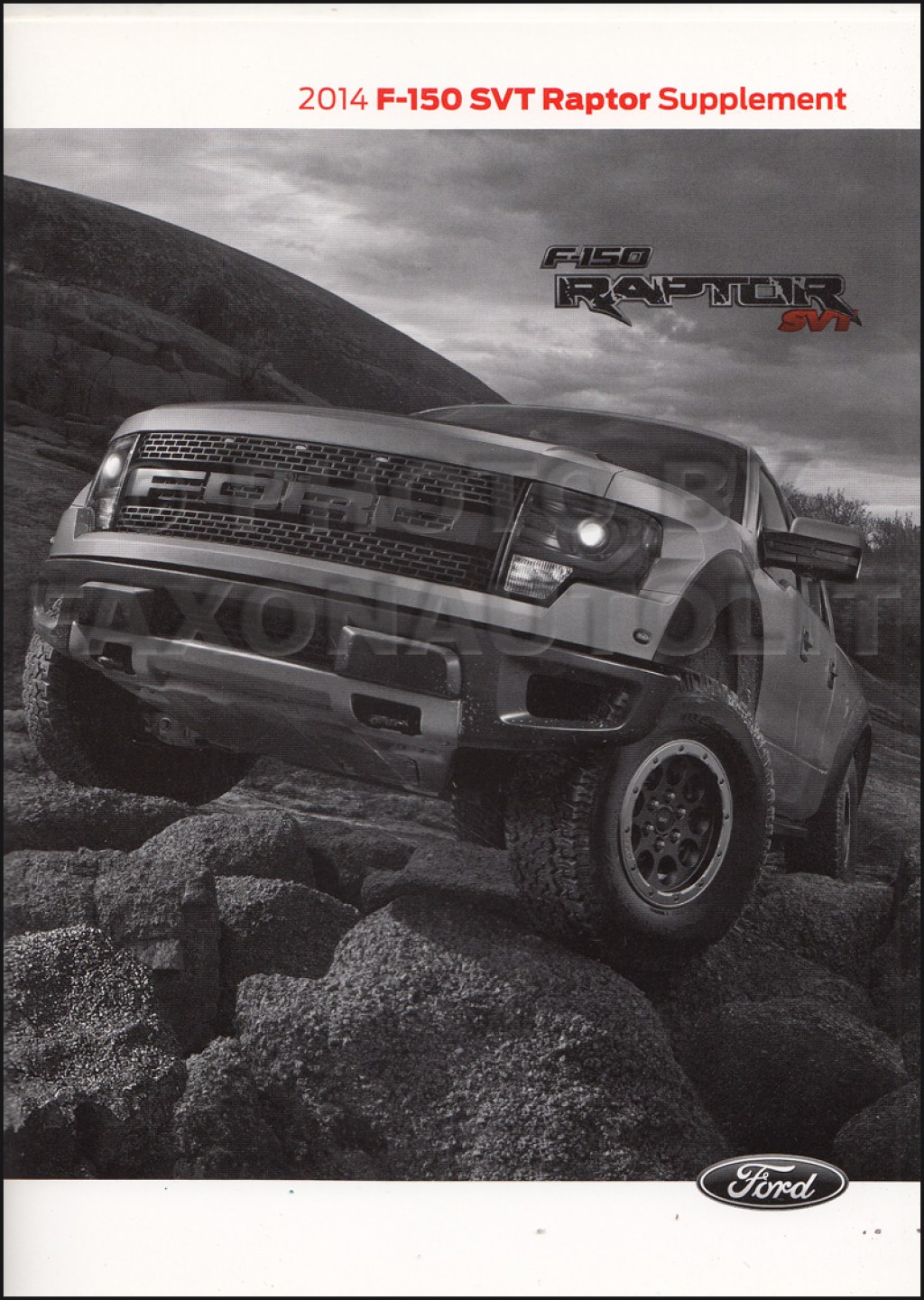 Picture of: Ford F- SVT Raptor Truck Owner’s Manual Supplement