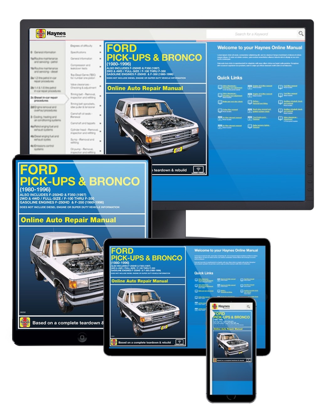 Picture of: Ford F- thru F- Pick-ups and Bronco (-) (Also includes F-HD  and F for ) Haynes Online Manual