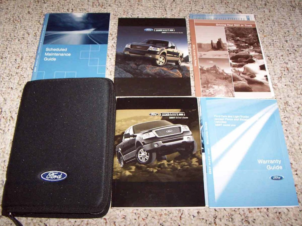 Picture of: Ford F- Truck Owner Manual User Guide XL XLT STX FX Lariat  Supercrew