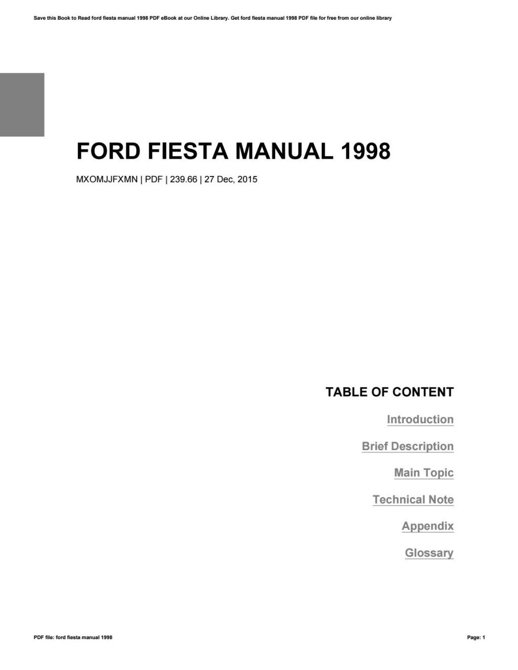 Picture of: Ford fiesta manual  by freealtgen – Issuu