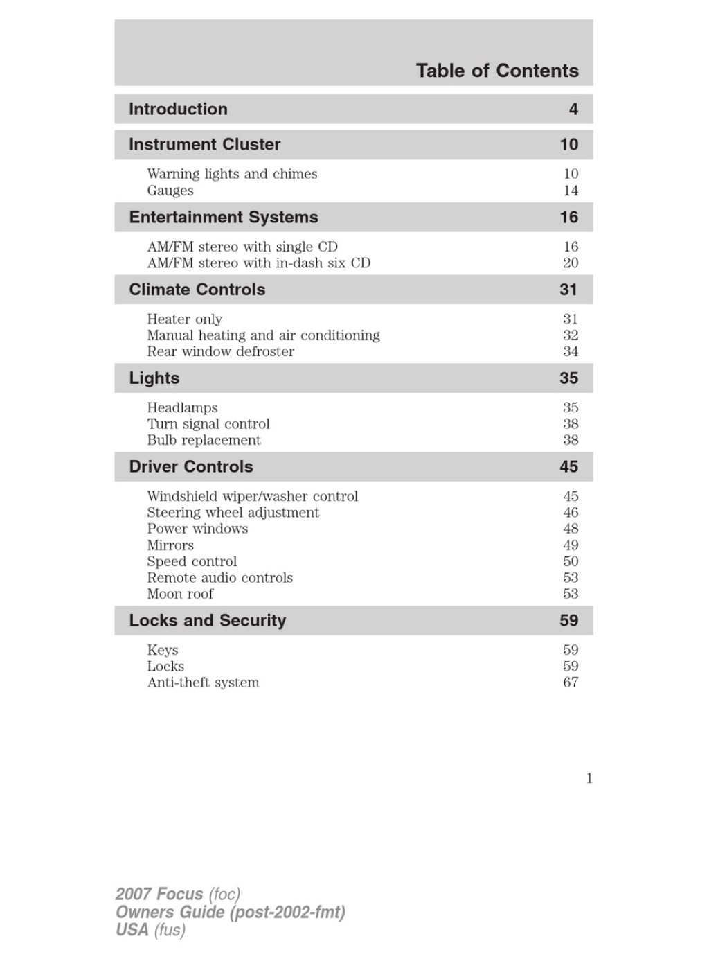 Picture of: FORD FOCUS OWNER’S MANUAL Pdf Download  ManualsLib