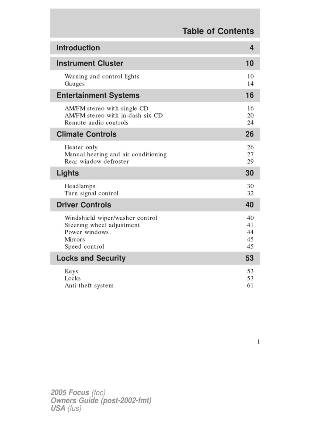 Picture of: FORD FOCUS  OWNER’S MANUAL Pdf Download  ManualsLib