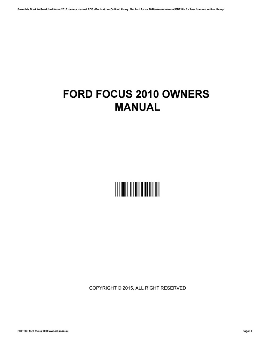 Picture of: Ford focus  owners manual by apssdc – Issuu