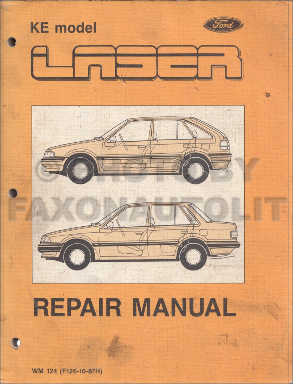 Picture of: Ford Laser Repair Shop Manual Original