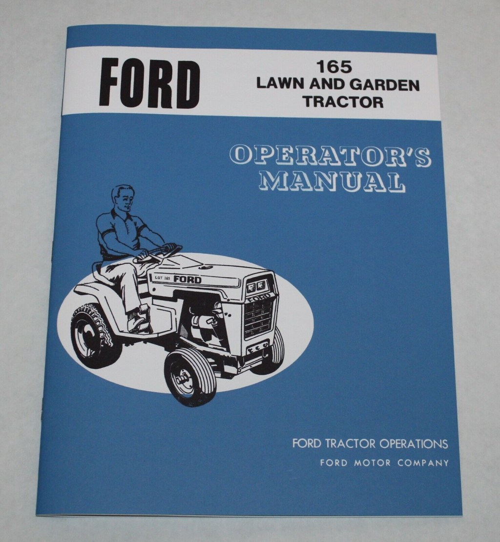 Picture of: Ford, LGT  Garden / Lawn Tractor Operators/ Owners Manual, –