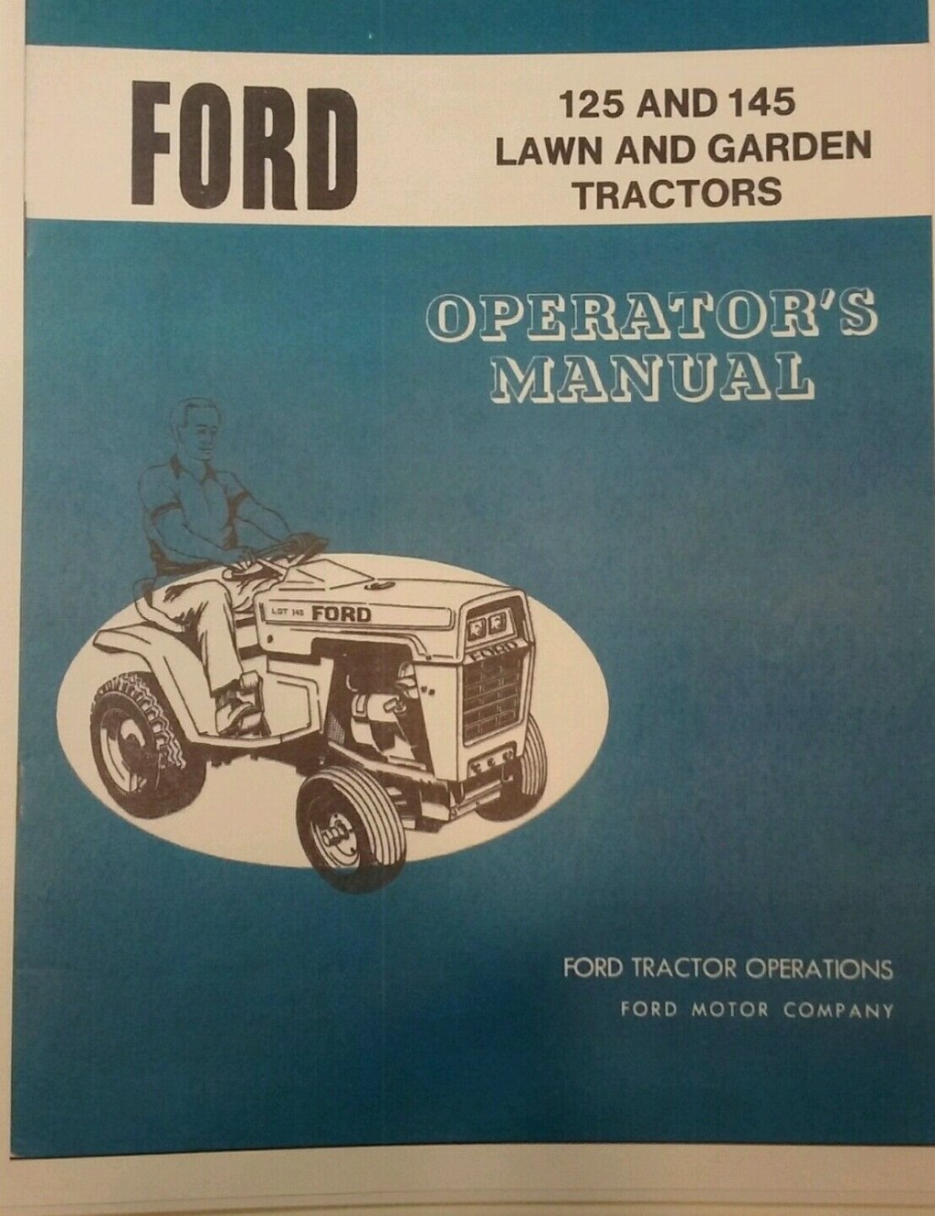 Picture of: Ford LGT- LGT- Rasen Garten Traktor Bedienungsanleitung   PS  Jacobsen Mäher