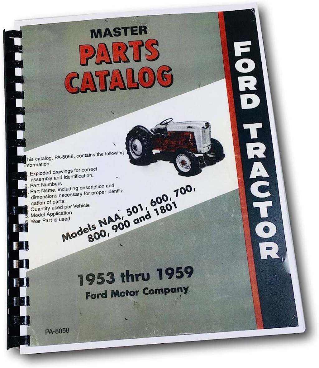 Picture of: Ford NAA and Golden Jubilee Tractor Parts Book Master Catalog
