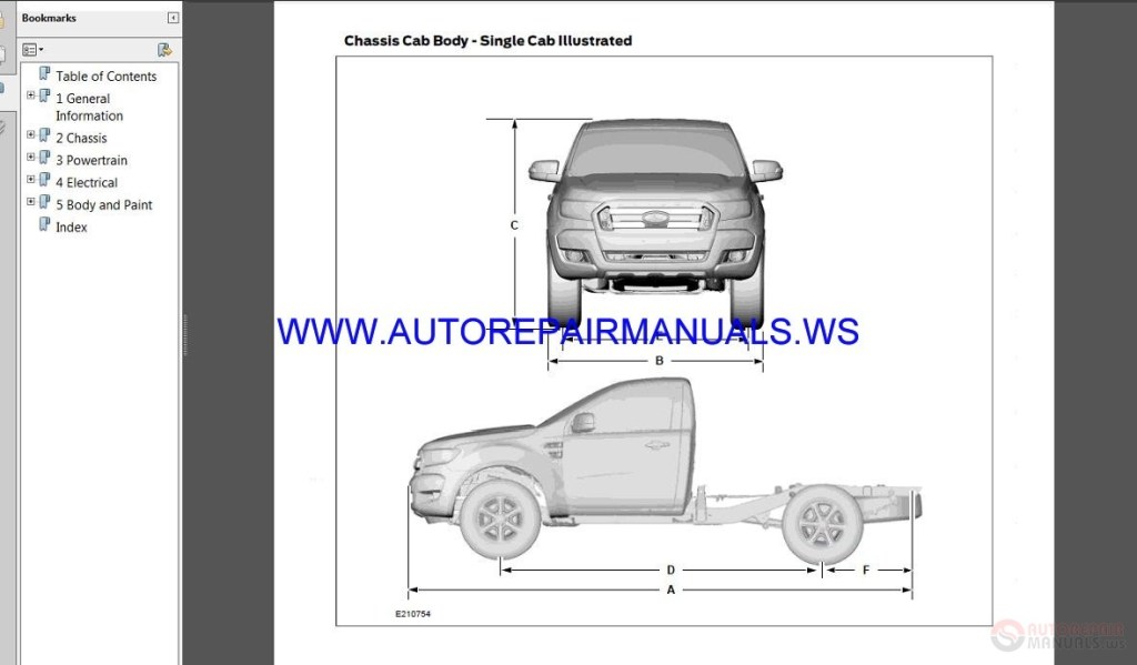Picture of: Ford Ranger – PX MkII Body and Equipment Mounting Manual