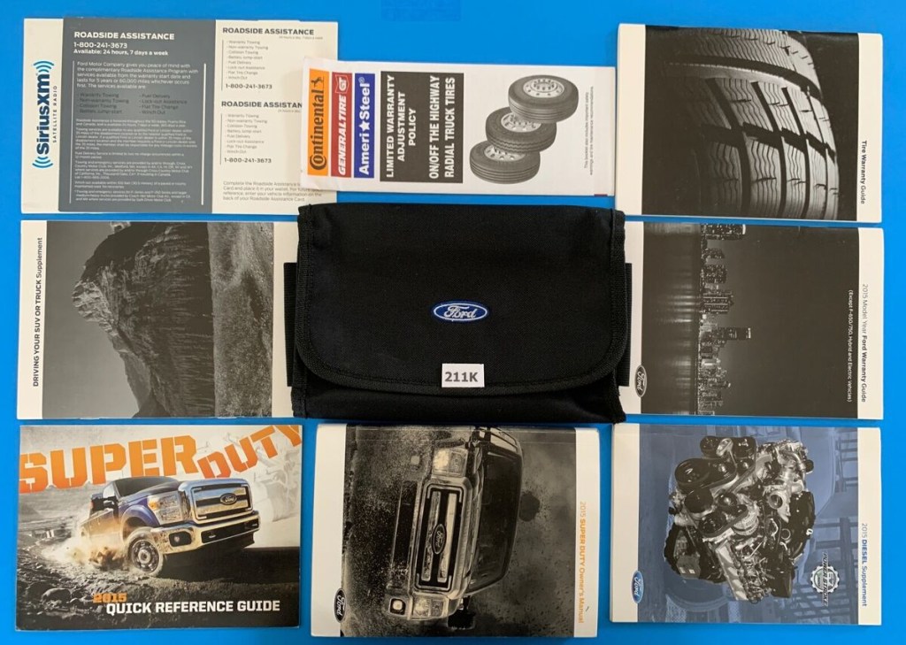 Picture of: Ford Super Duty F F F F PS Diesel Owners Manual Owner  Books Set