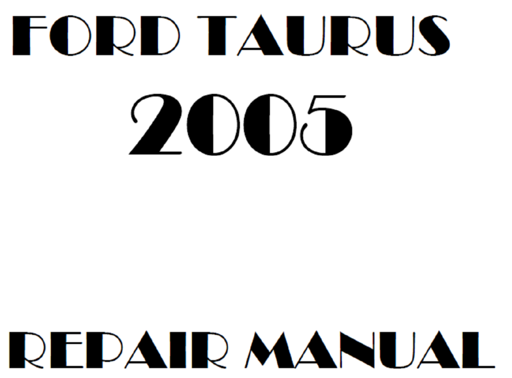Picture of: Ford Taurus repair manual – OEM Factory Service Manual