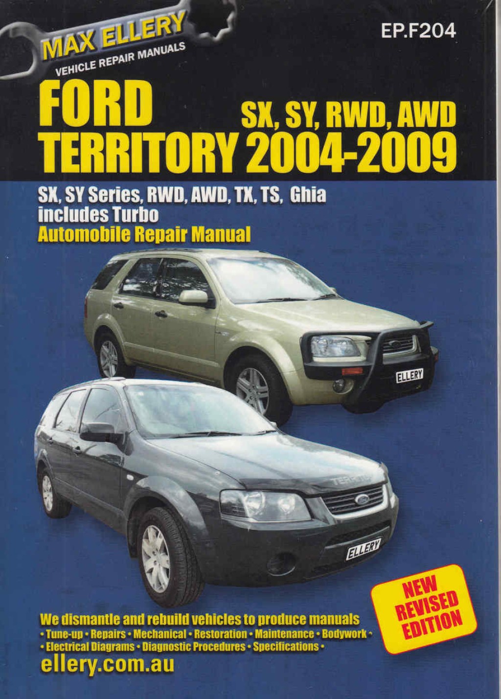 Picture of: Ford Territory  –  Workshop Manual – New Revised Edition