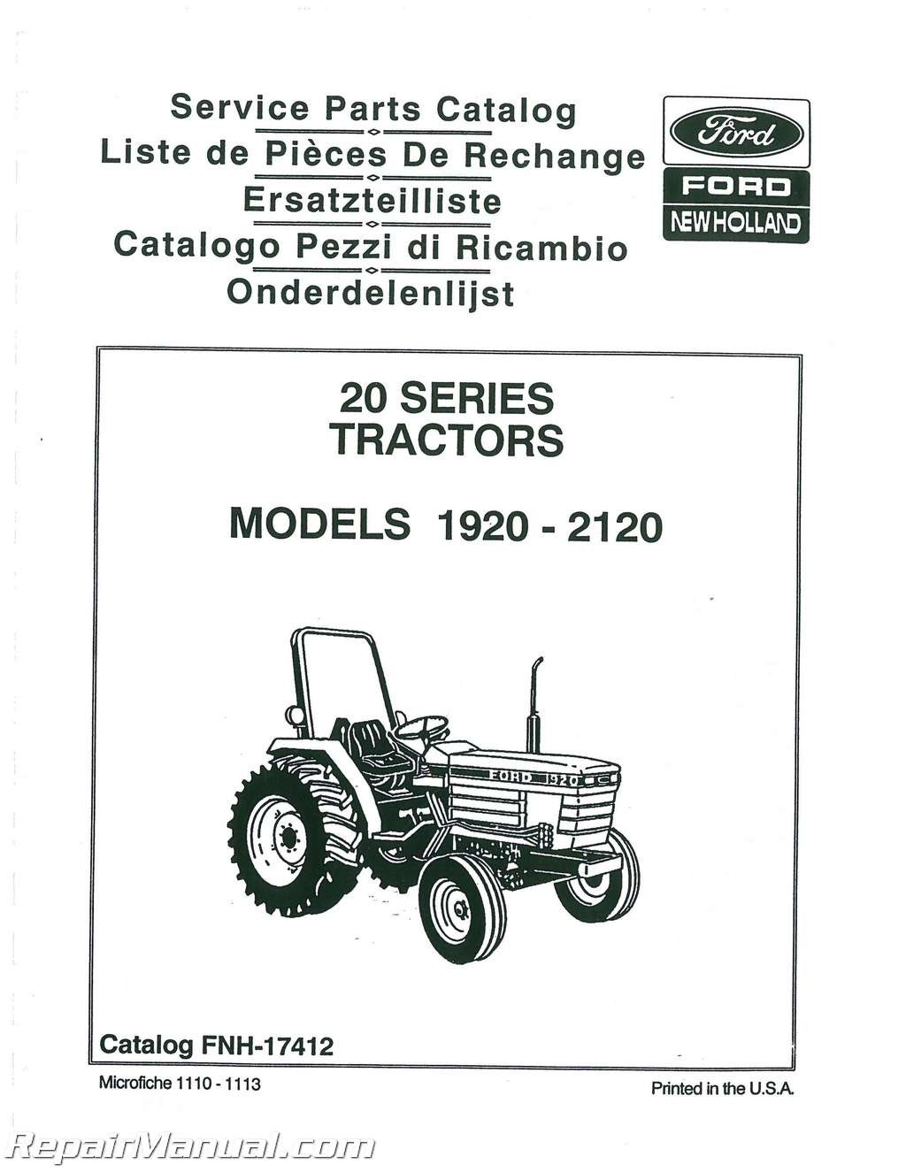 Picture of: Ford   tractor Parts Manual