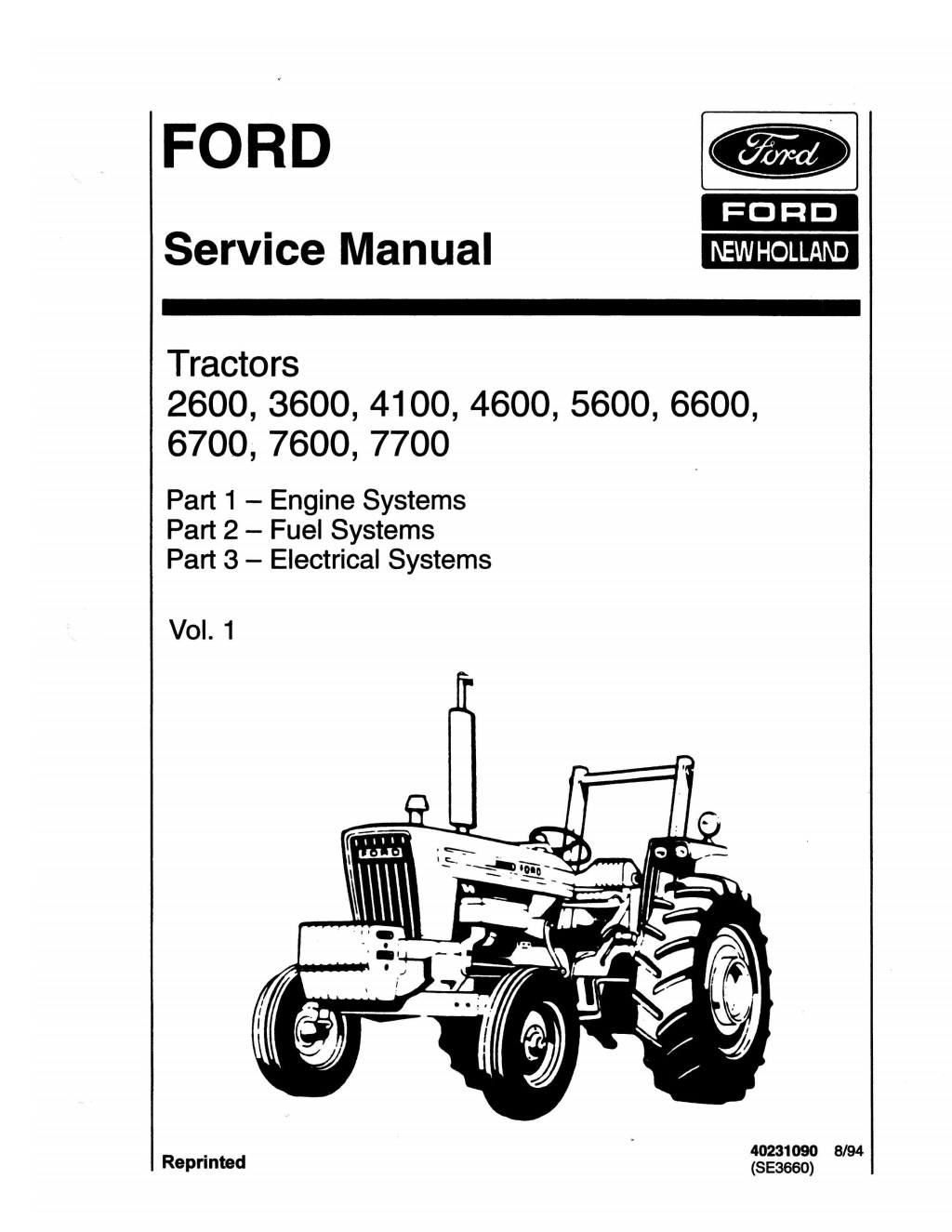 Picture of: Ford  Tractor Service Repair Manual Instant Download by