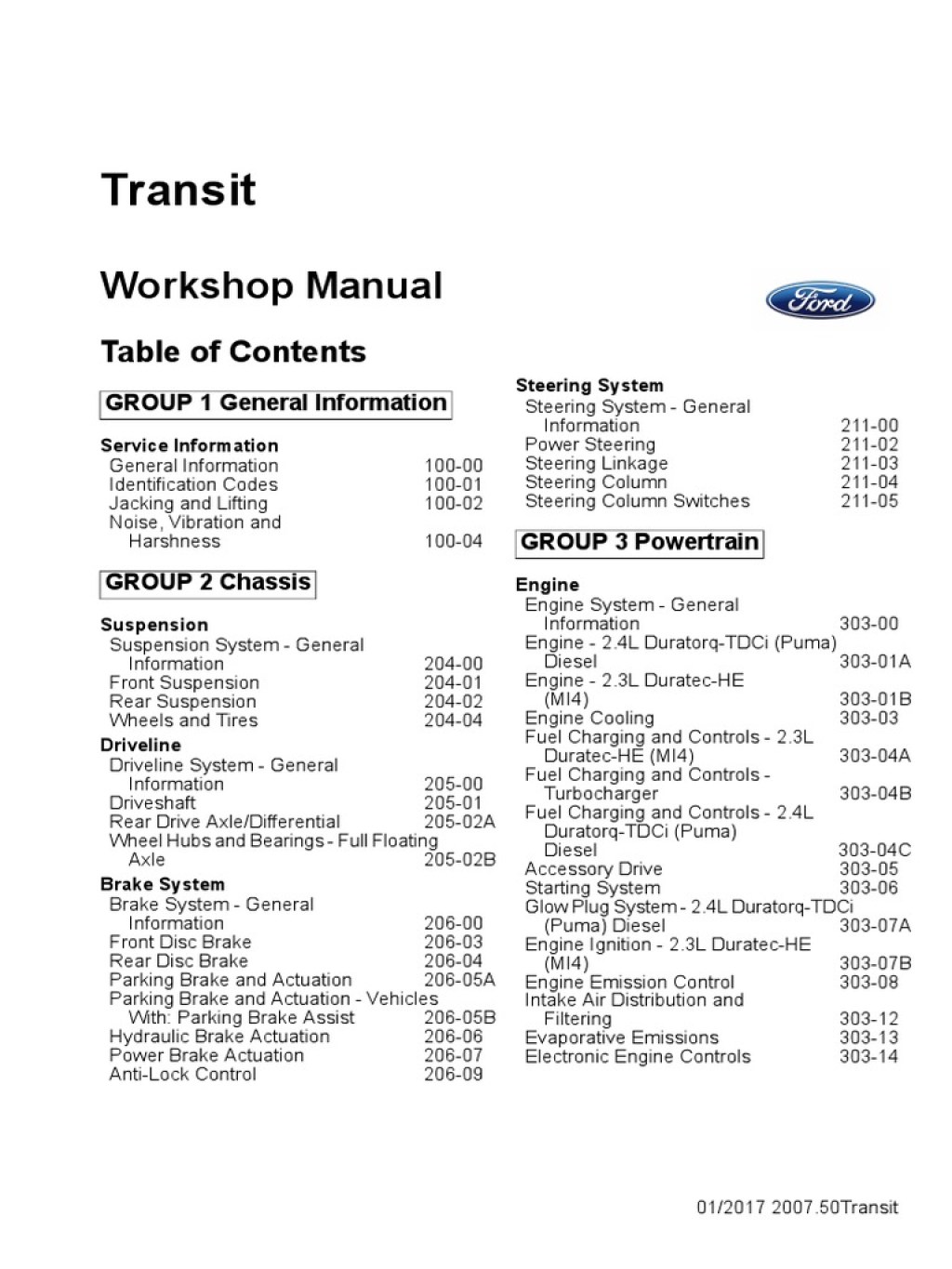 Picture of: Ford Transit VM – Workshop Manual  PDF  Steering  Axle