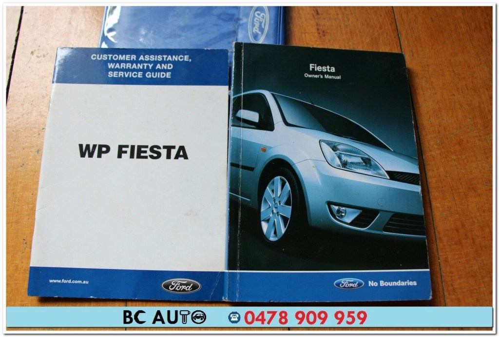 Picture of: Ford WP Fiesta Hatchback Owners Manual Stamped    Book Handbook