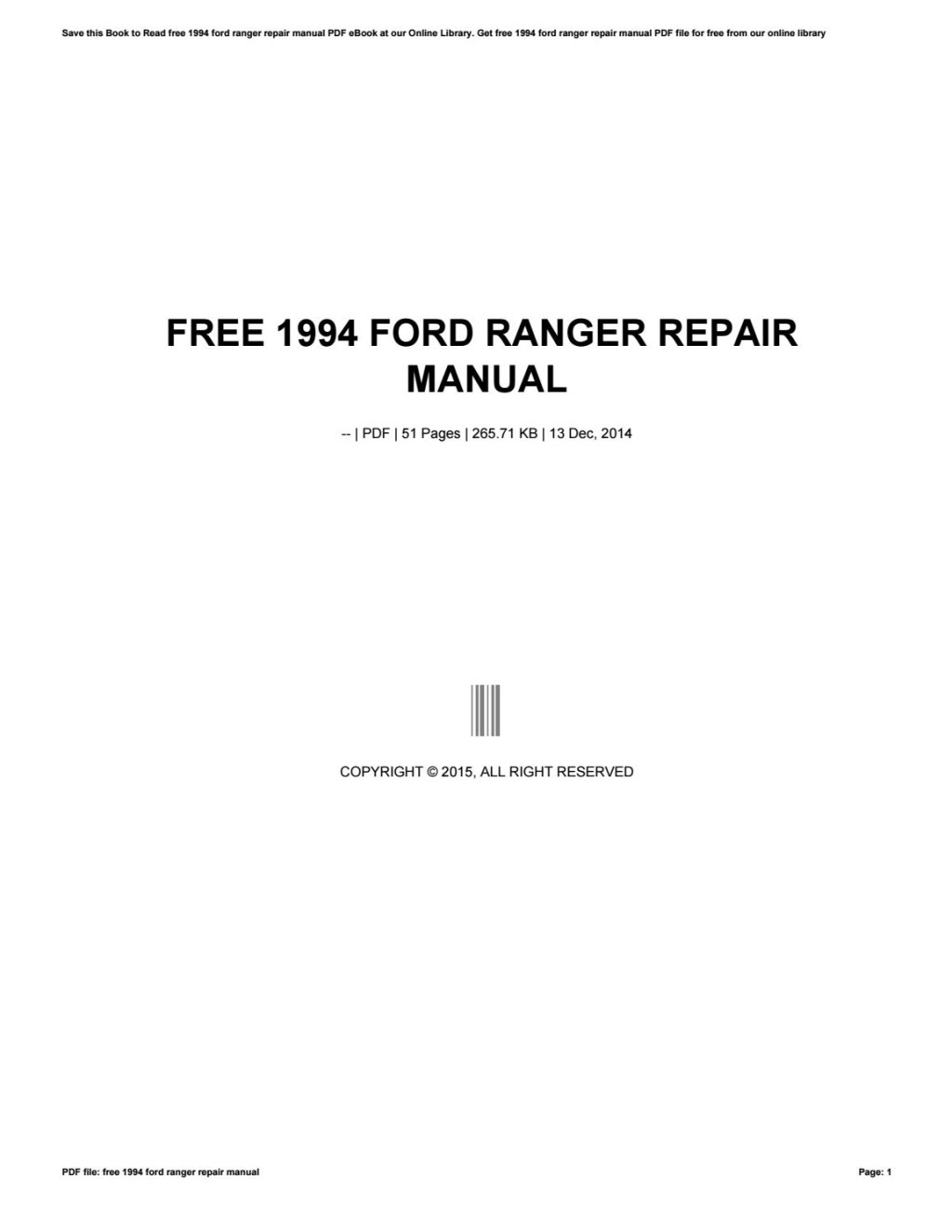 Picture of: Free  ford ranger repair manual by fajaribnu – Issuu