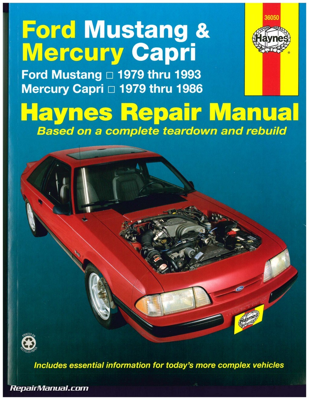 Picture of: Haynes Ford Mustang – Mercury Capri – Auto Repair Manual