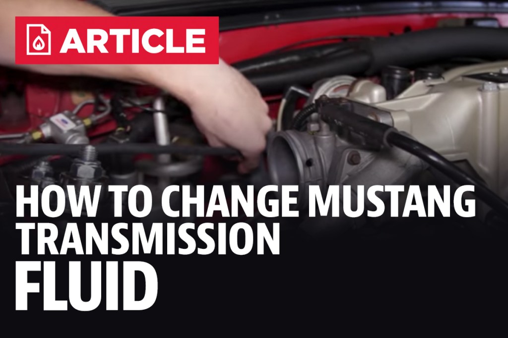 Picture of: How To Change Mustang Transmission Fluid – LMR