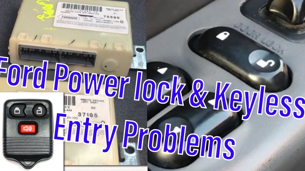 Picture of: How To Fix Ford Auto Power Door Locks & Relay Replacement (-) F-  Mustang Taurus Expedition