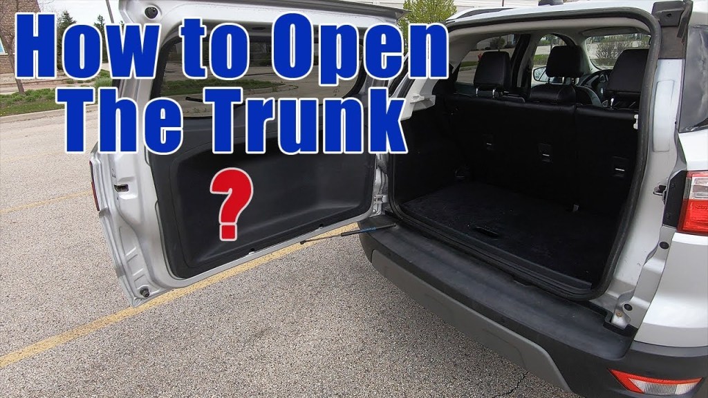 Picture of: How to Open the Trunk on a Ford EcoSport Titanium
