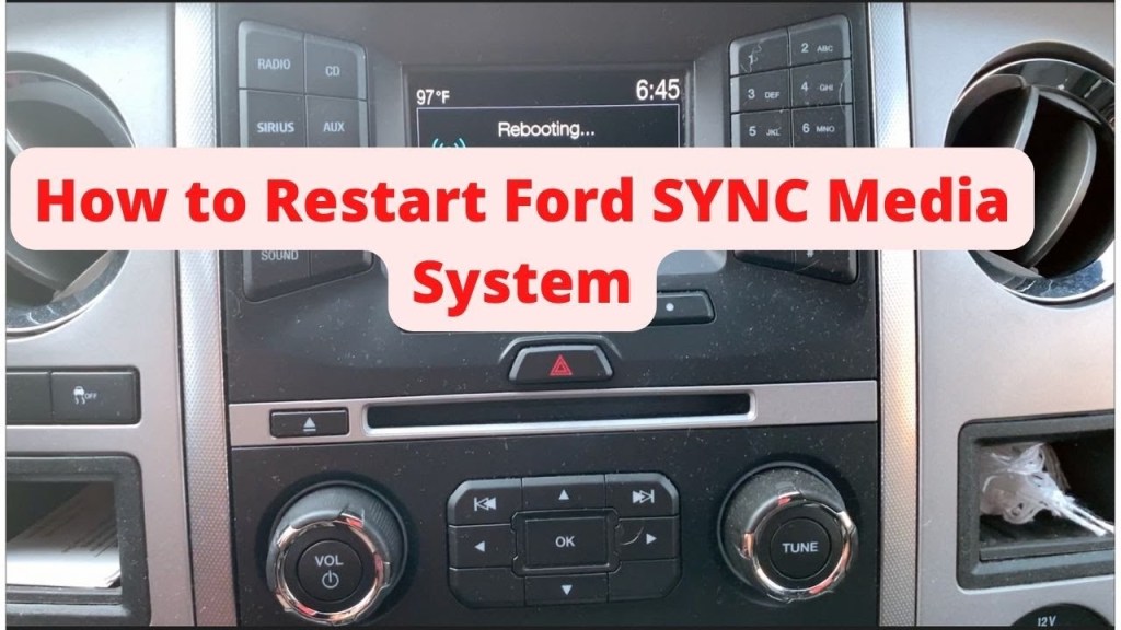 Picture of: How To Restart Ford’s SYNC Media System