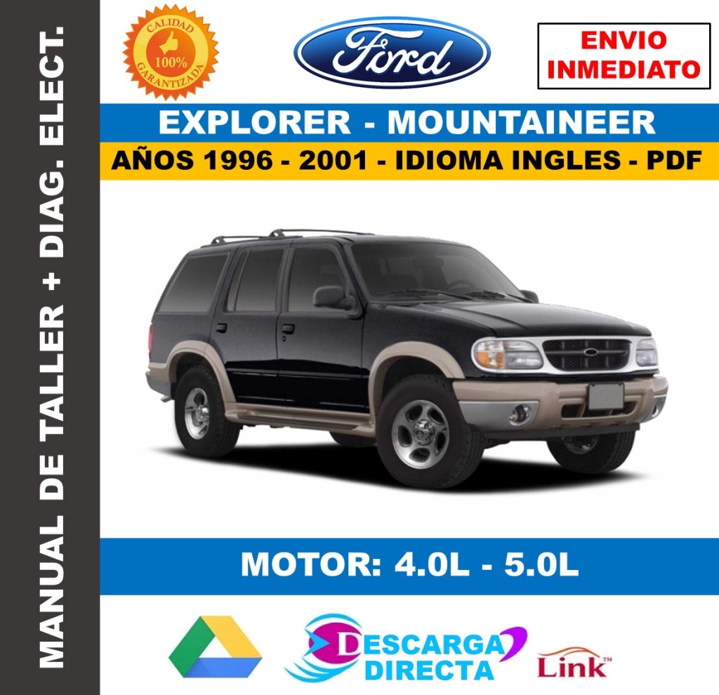 Picture of: MANUAL DE TALLER FORD EXPLORER MOUNTAINEER – INGLES