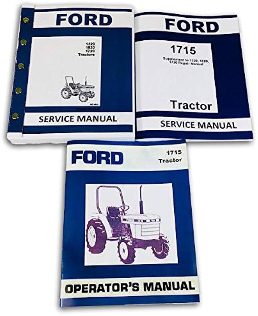 Picture of: Manual Set for Ford  Tractor Service Repair Owners Operators Shop  Technical