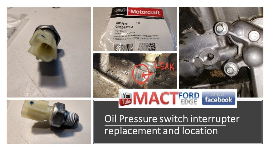 Picture of: Oil Pressure switch interrupter replacement and location