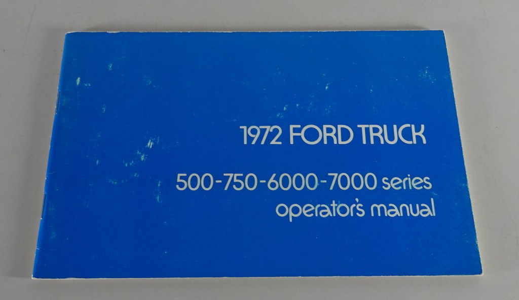 Picture of: Owner´s Manual / Handbook Ford Truck , , ,  Series Stand