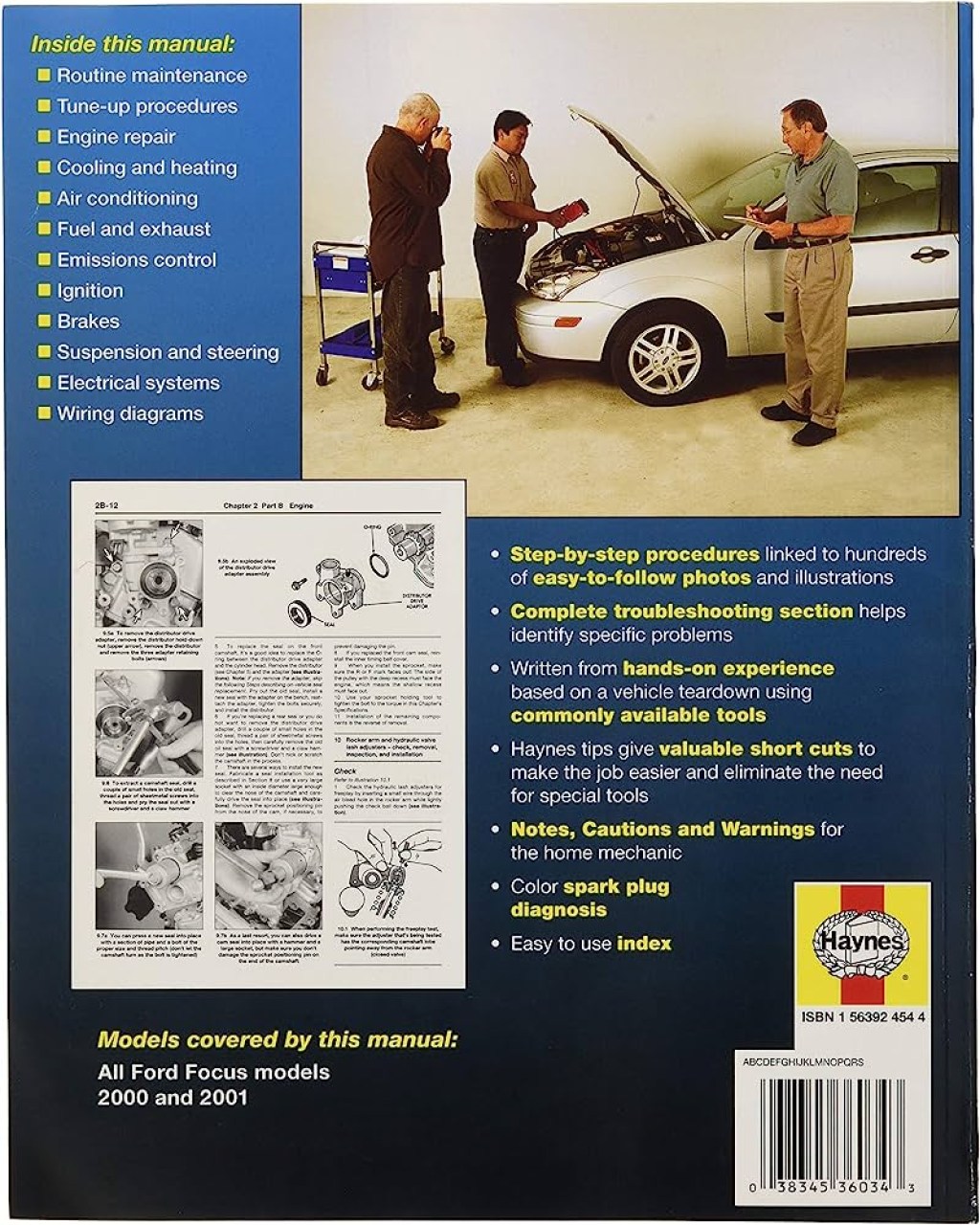 Picture of: Repair Manual; Ford/ Mercury; Focus  Thru ; English; Paper Format