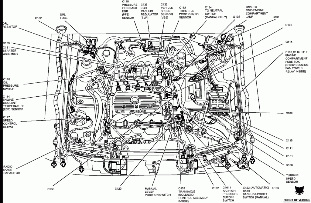Picture of: Where is the transmission speed sensor located in a  escort lx