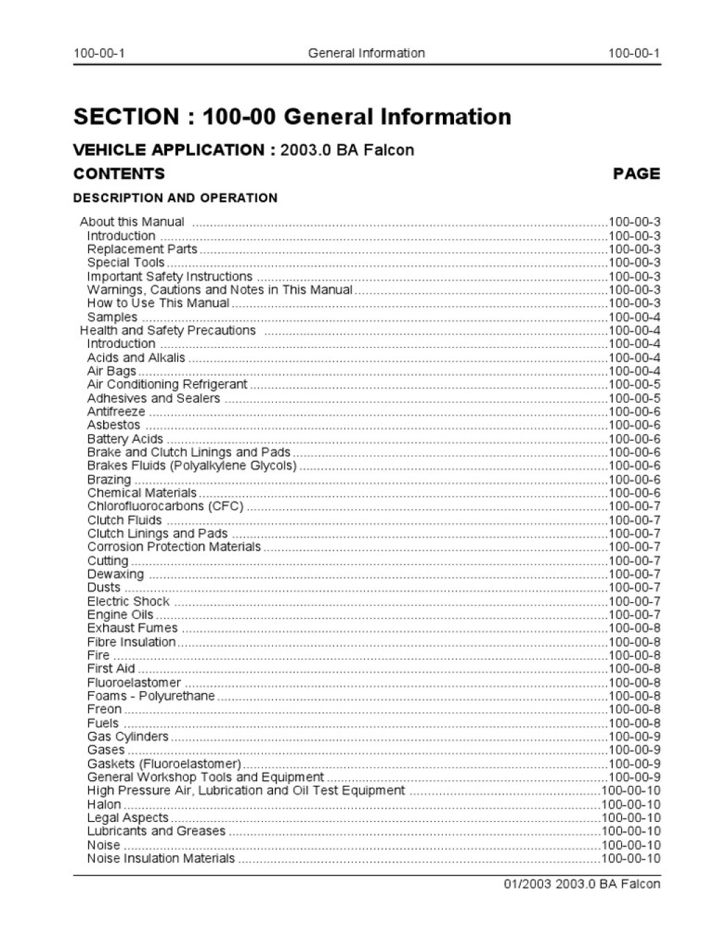 Picture of: BA Falcon Workshop Manual PDF  PDF  Chlorofluorocarbon  Airbag
