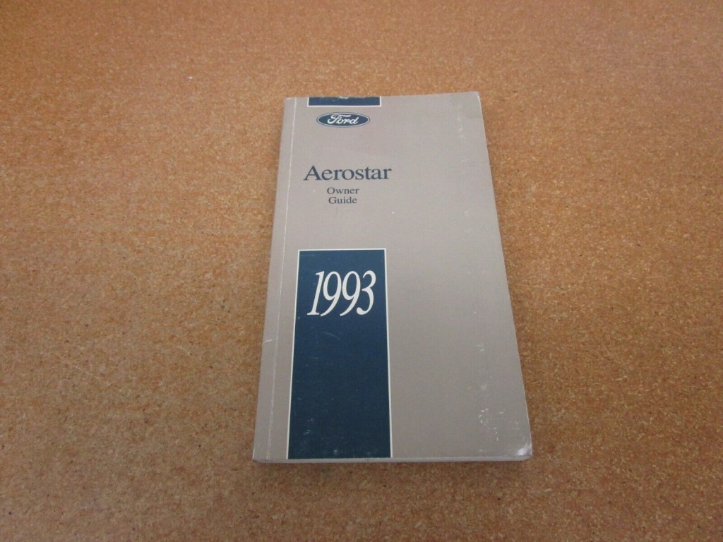 Picture of: Ford Aerostar Van minivan owners manual ORIGINAL