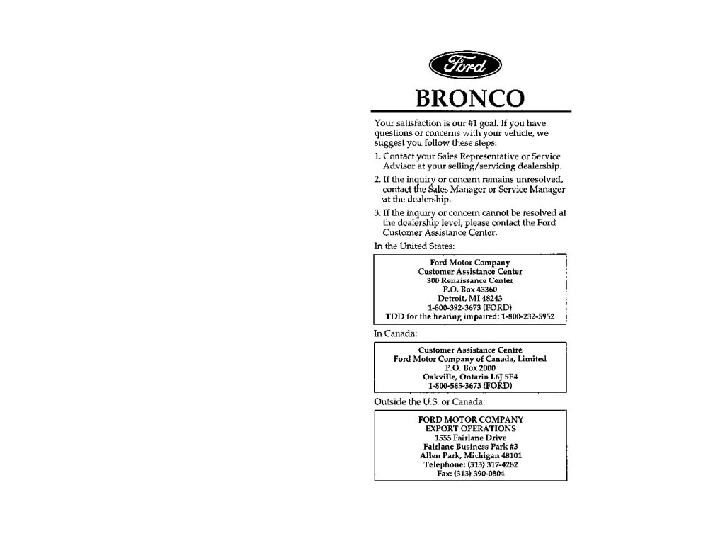 Picture of: Ford Bronco Owner’s Manual – Just Give Me The Damn Manual