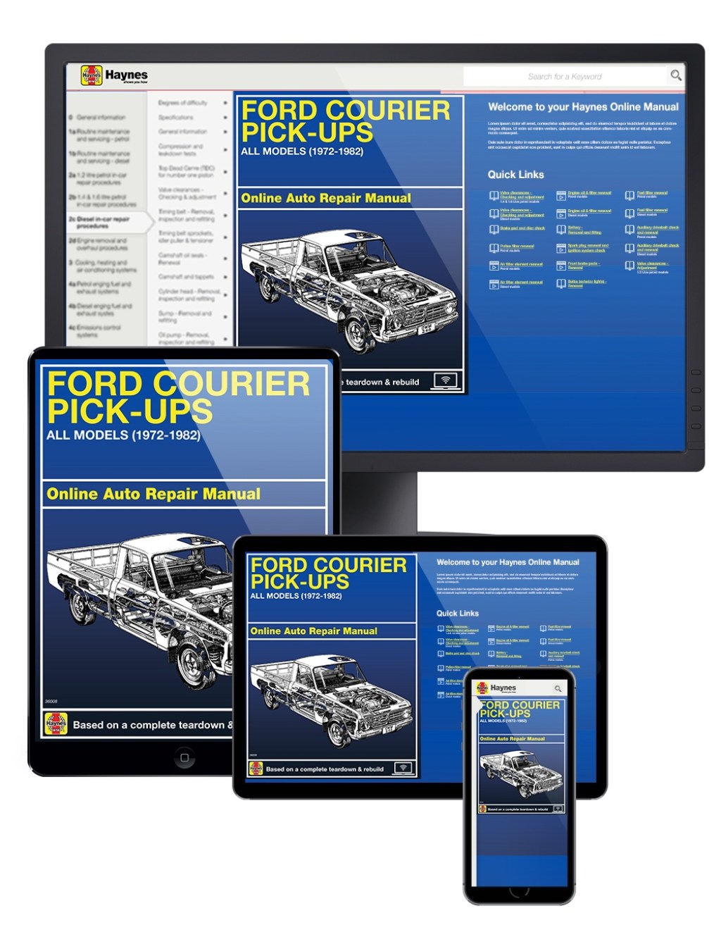 Picture of: Ford Courier Pick-ups (-) Haynes Online Manual