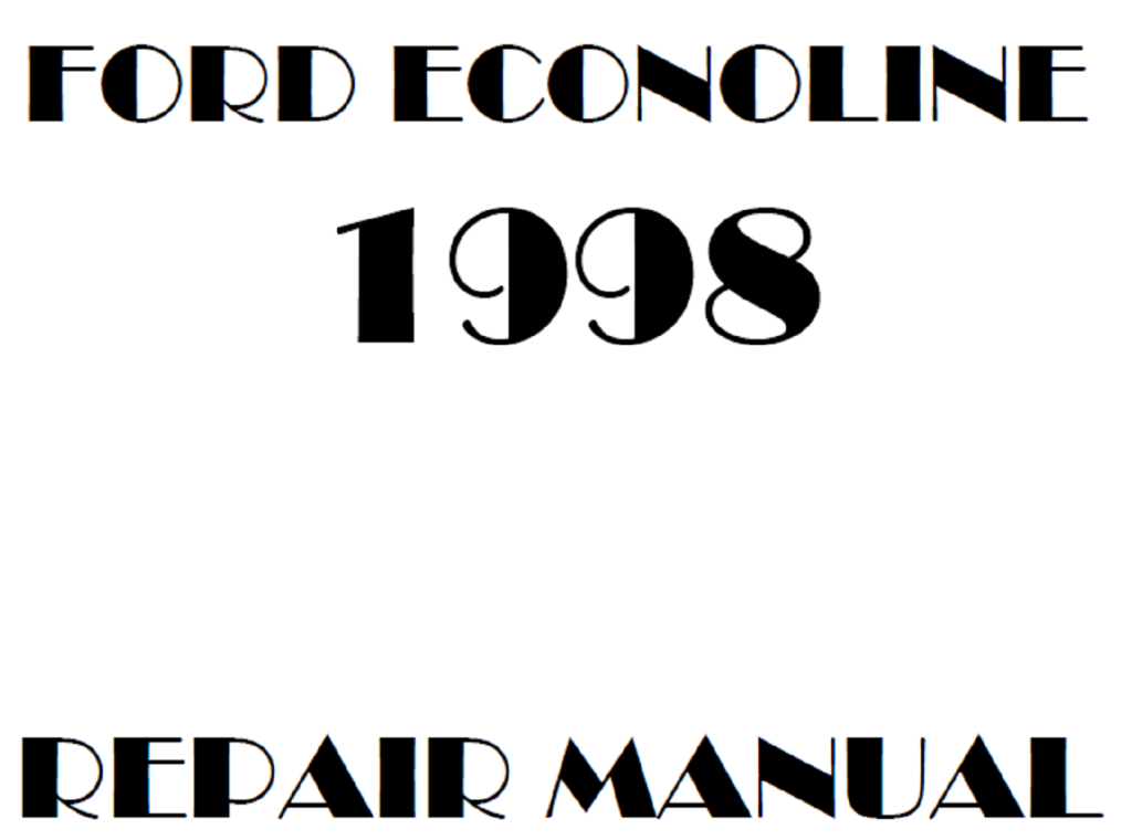 Picture of: Ford Econoline repair manual – OEM FactoryRepairManual