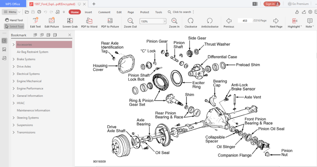 Picture of: Ford Explorer Service Repair Manual – PDF Download