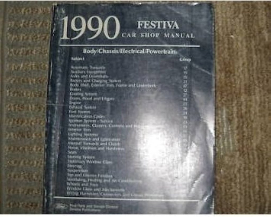 Picture of: Ford Festiva Service Repair Shop Manual Set OEM : ford