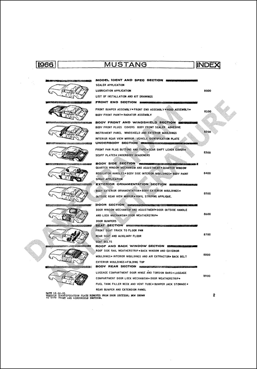 Picture of: Ford Mustang Assembly Manual Reprint set of  Books in  Volume