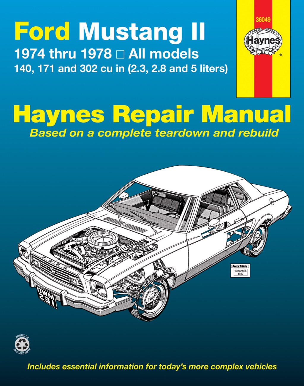 Picture of: Ford Mustang II (-) -cylinder, V & V Haynes Repair Manual (USA)