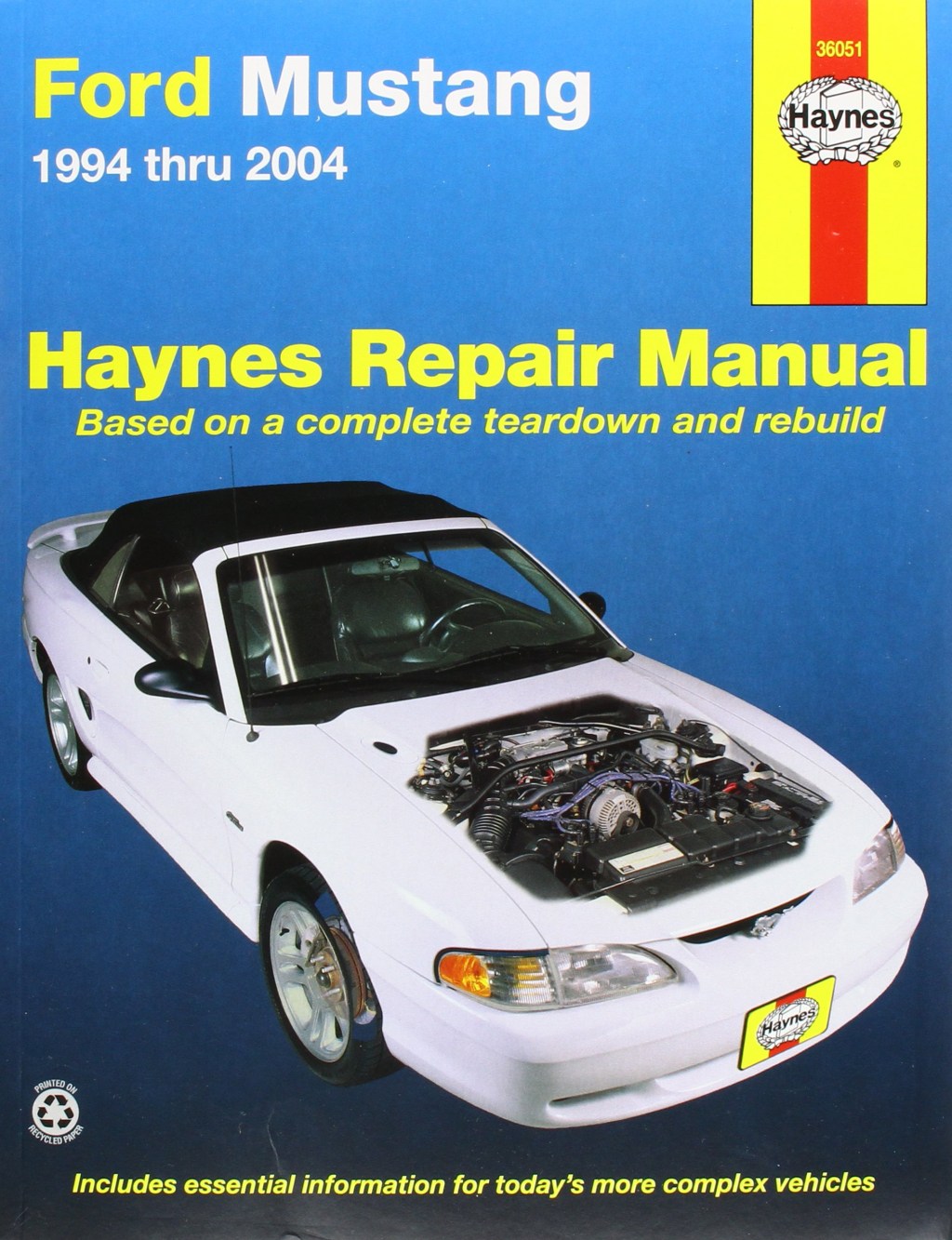 Picture of: Ford Mustang  Thru  All Models: Haynes Repair Manual Based on a  Complete Teardown and Rebuild